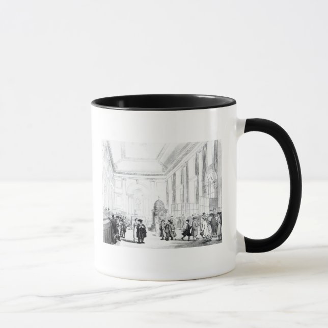 Taza Banco de Inglaterra, gran pasillo, de Ackermann (Derecha)