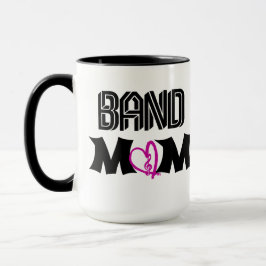 Taza Band Mom with Heart Music Note