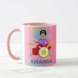 Taza Banda de chicas de música retro Birthday Party