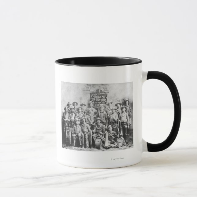 Taza Banda Dodge City Cow-Boy con instrumentos (Derecha)