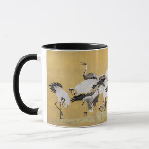 Taza Bandada de grullas (lado derecho) por Ishida Yutei