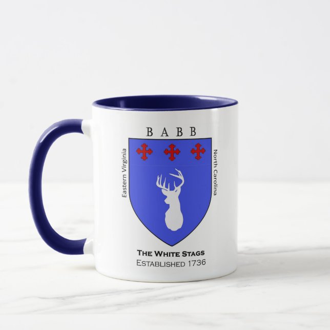 Taza Bandas blancas de E. Virginia/Carolina del Norte B (Izquierda)
