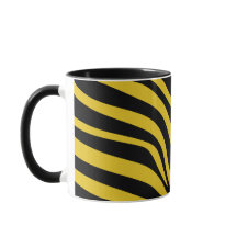 Bandas de cebra audaces en amarillo y negro