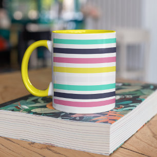 Taza Bandas horizontales coloreadas
