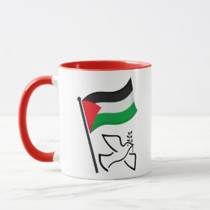 Taza Bandera ف Palestina س ن la paz ط la paz Palestin