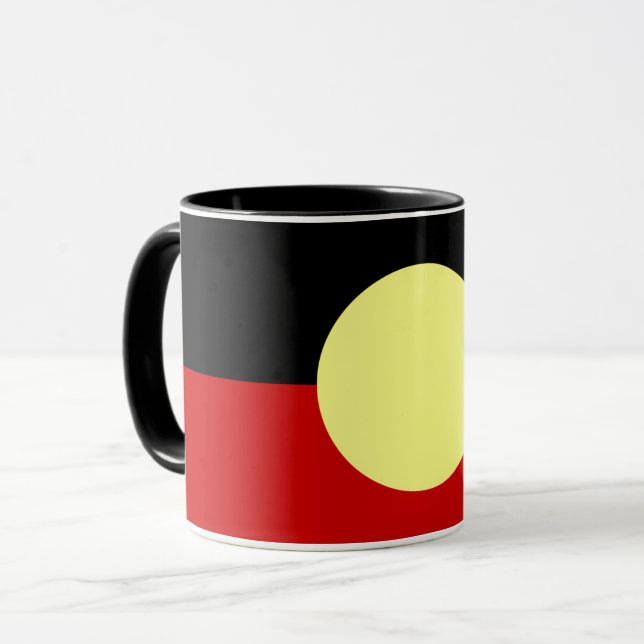 Taza bandera aborigen australia (Anverso izquierdo)