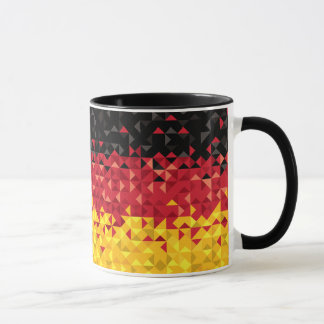Taza Bandera abstracta de Alemania, colores alemanes,
