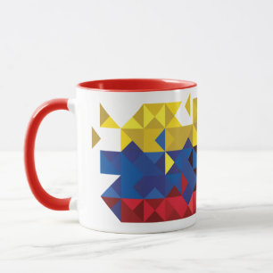 Taza Bandera abstracta de Ecuador, República de Ecuado