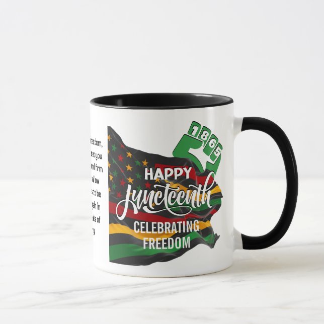 Taza Bandera afroamericana cristiana JUNETE (Derecha)
