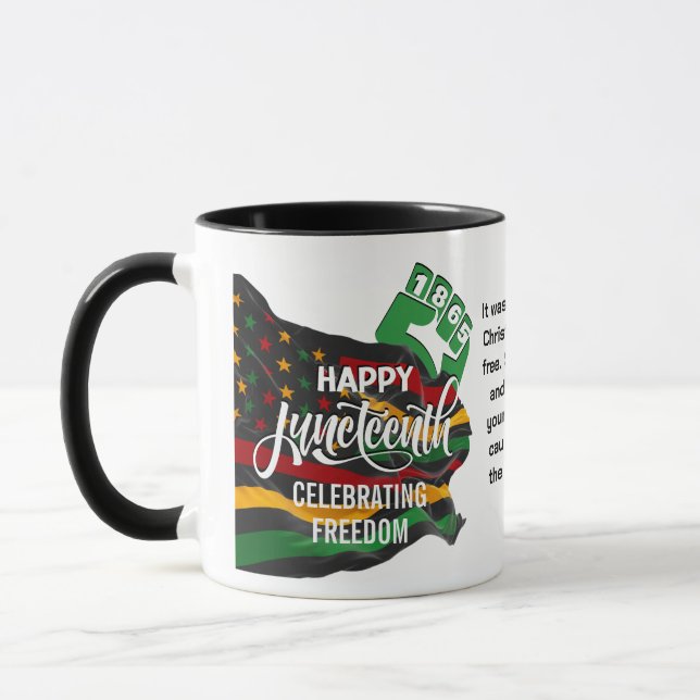Taza Bandera afroamericana cristiana JUNETE (Izquierda)