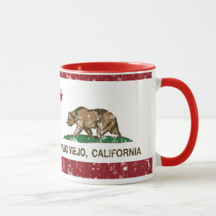 Taza Bandera Aliso Viejo del estado de California