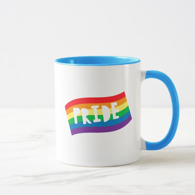 Taza Bandera arco iris del orgullo (Derecha)