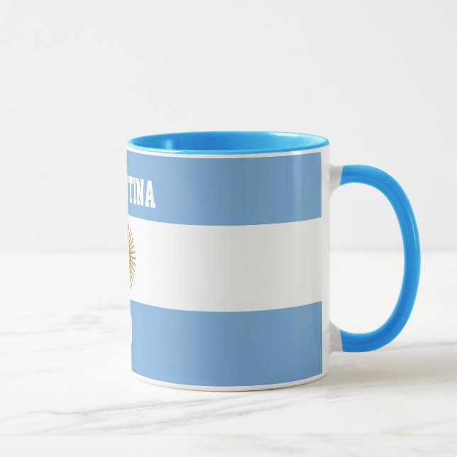 Taza Bandera argentina Sol de mayo - Número de jugador  (Derecha)
