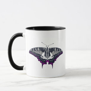 Taza Bandera asexual mariposa de cerda