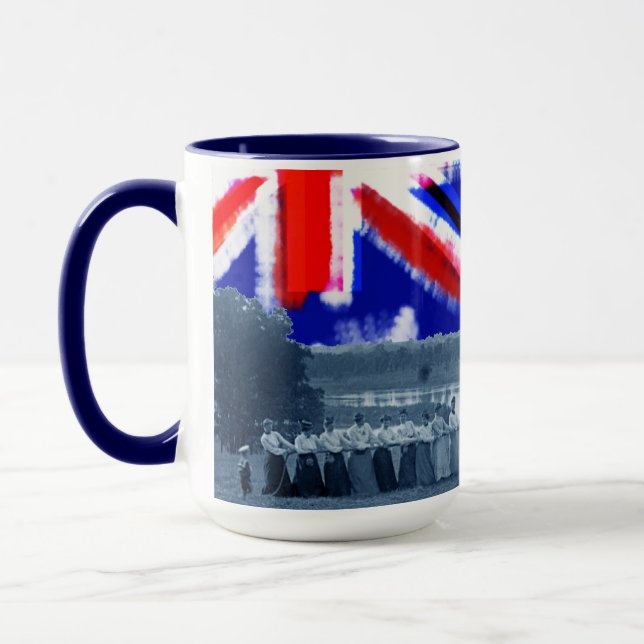 Taza Bandera australiana de los tigres de guerra de las (Izquierda)