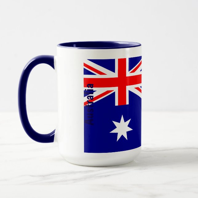 Taza Bandera Australiana Personalizada Verdadera Herenc (Izquierda)
