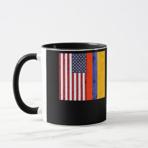 Taza Bandera Colombiana Americana Herencia Orgullo