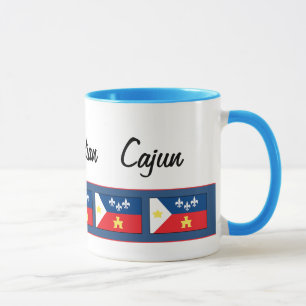 Taza Bandera de Acadiana Cajun