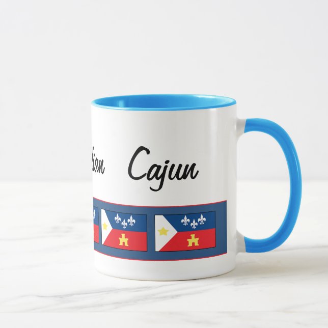 Taza Bandera de Acadiana Cajun (Derecha)