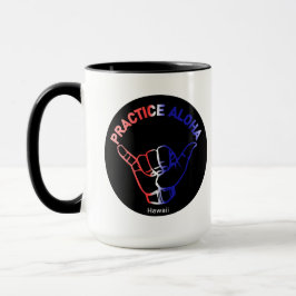 Taza Bandera de Aloha practicada en Hawaii Shaka (suelt