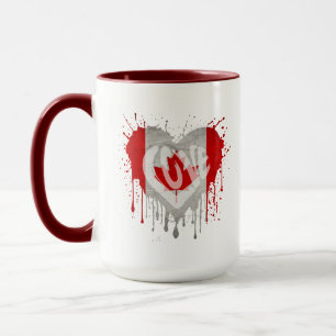 Taza Bandera de amor Canadá