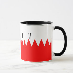 Taza Bandera de Bahréin Hot Mug