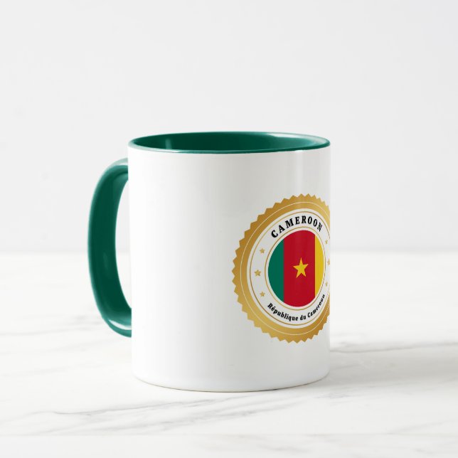 Taza Bandera de Camerún (Anverso izquierdo)