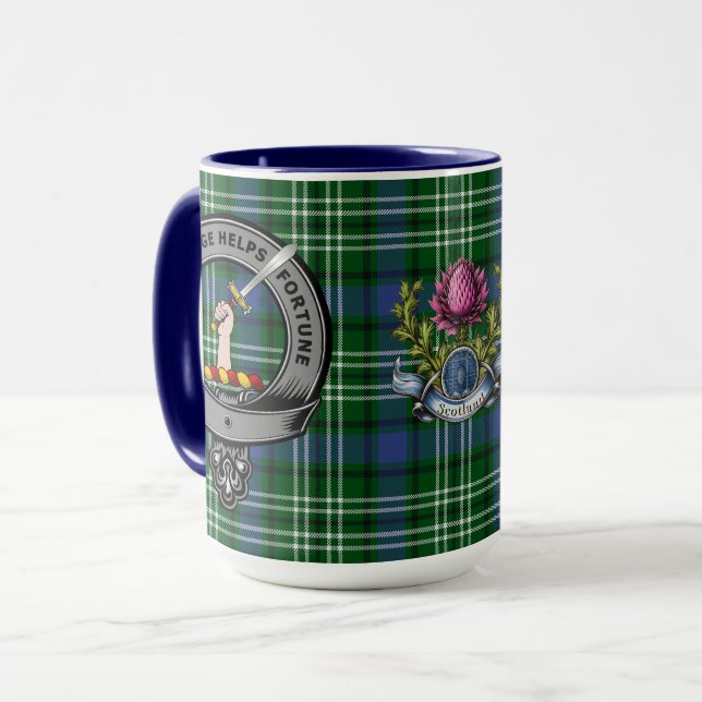 Taza Bandera de clan Blackadder y Tartán (Anverso izquierdo)