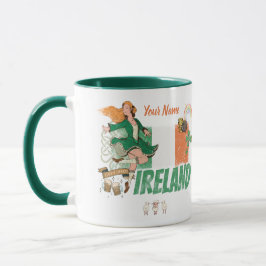 Taza Bandera de cosecha de Irlanda San Patricio