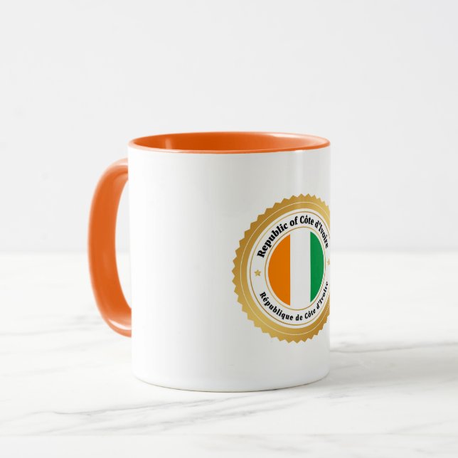Taza Bandera de Costa de Marfil (Anverso izquierdo)