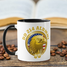 Taza Bandera de Eagle Gold Emblem USA | 214 Alumnos DD