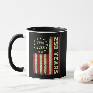 Taza Bandera de EE. UU. del 250 Aniversario
