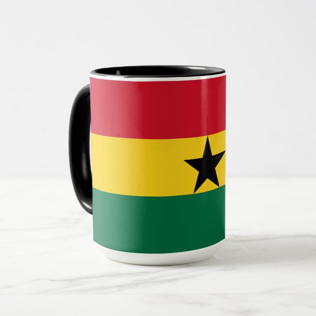Taza Bandera de Ghana (Anverso izquierdo)