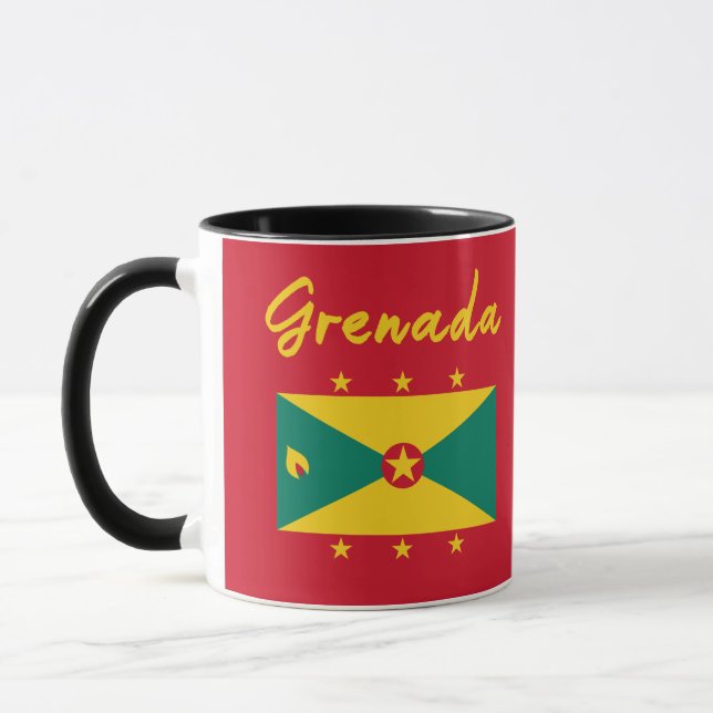 Taza Bandera de Granada Carnaval caribeño granadino Mas (Izquierda)