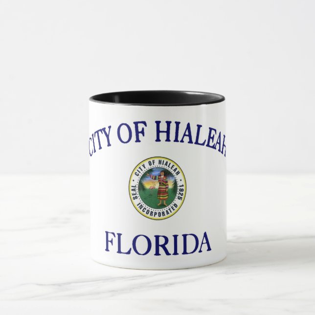 Taza Bandera de Hialeah (Centro)