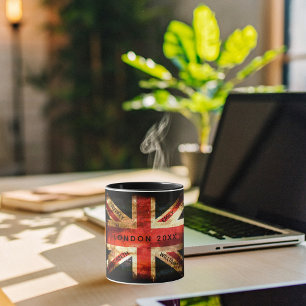 Taza Bandera de Inglaterra Londres vacaciones 4 nombres
