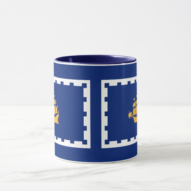 Taza Bandera de la Ciudad de Quebec (Centro)