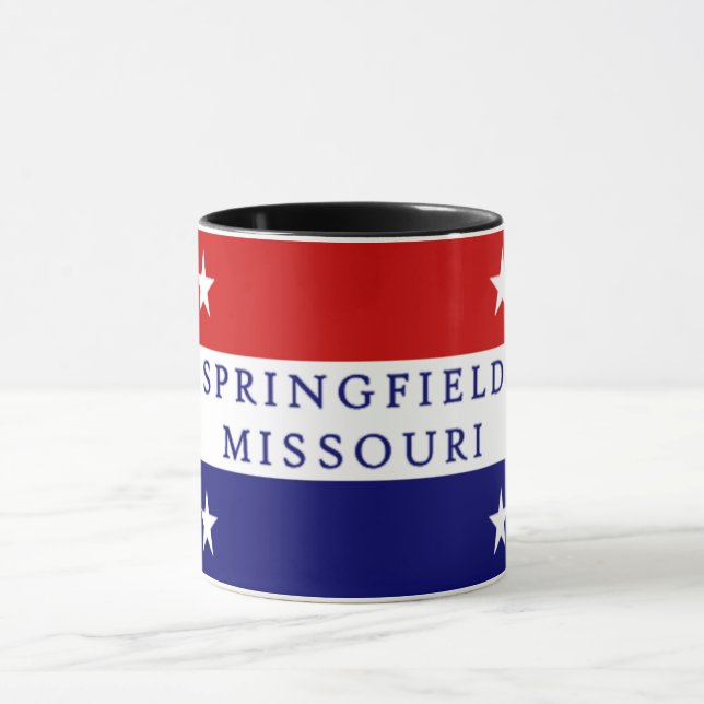 Taza Bandera de la ciudad de Springfield (Missouri) (Centro)