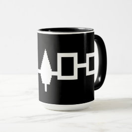 Taza Bandera de la Confederación personalizado Haudenos
