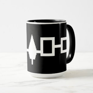 Taza Bandera de la Confederación personalizado Haudenos