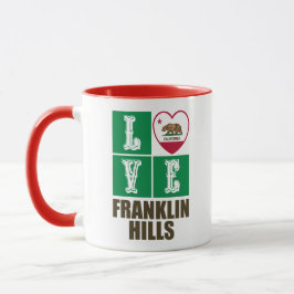 Taza Bandera de la República de California Love Frankli