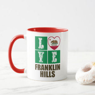 Taza Bandera de la República de California Love Frankli