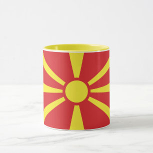 Taza Bandera de Macedonia del Norte