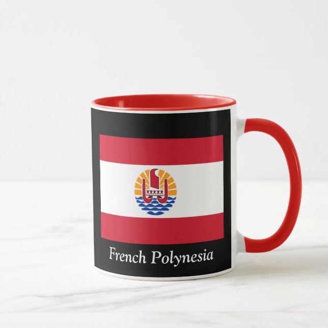 Taza Bandera de Polinesia francesa (Derecha)