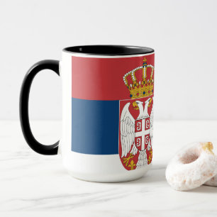 Taza Bandera de Serbia