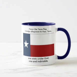 Taza Bandera de Tejas - compromiso de Tejas