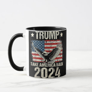 Taza Bandera de Trump 2024 devuelve a Estados Unidos a 
