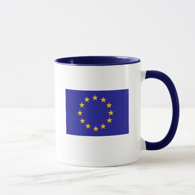 Taza Bandera de unión europea (Derecha)