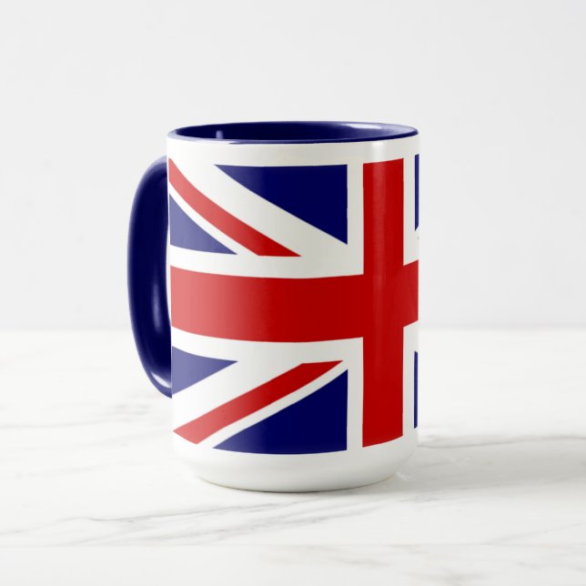 Taza Bandera de Union Jack del Reino Unido (Anverso izquierdo)