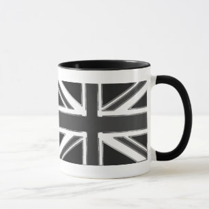 Taza Bandera de Union Jack del Reino Unido - Cromado